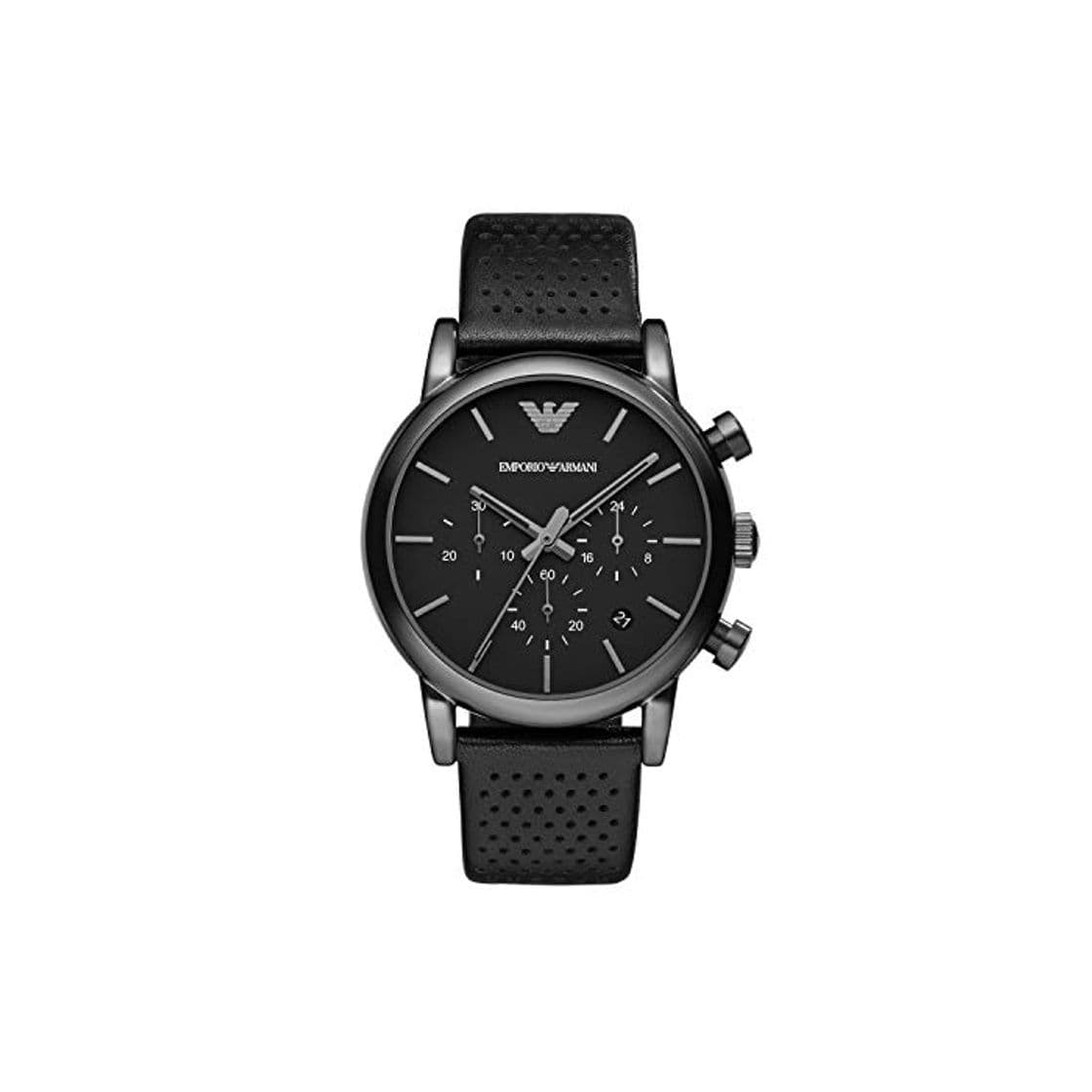 Moda Emporio Armani Reloj para Hombre de Cuarzo con Correa en Cuero AR1737