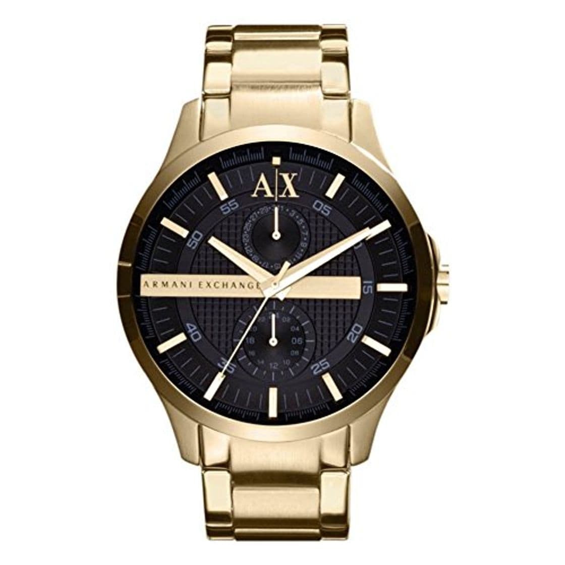 Lugar Armani Exchange AX2122 del Hombre Oro Reloj de Cuarzo con Esfera Negra de