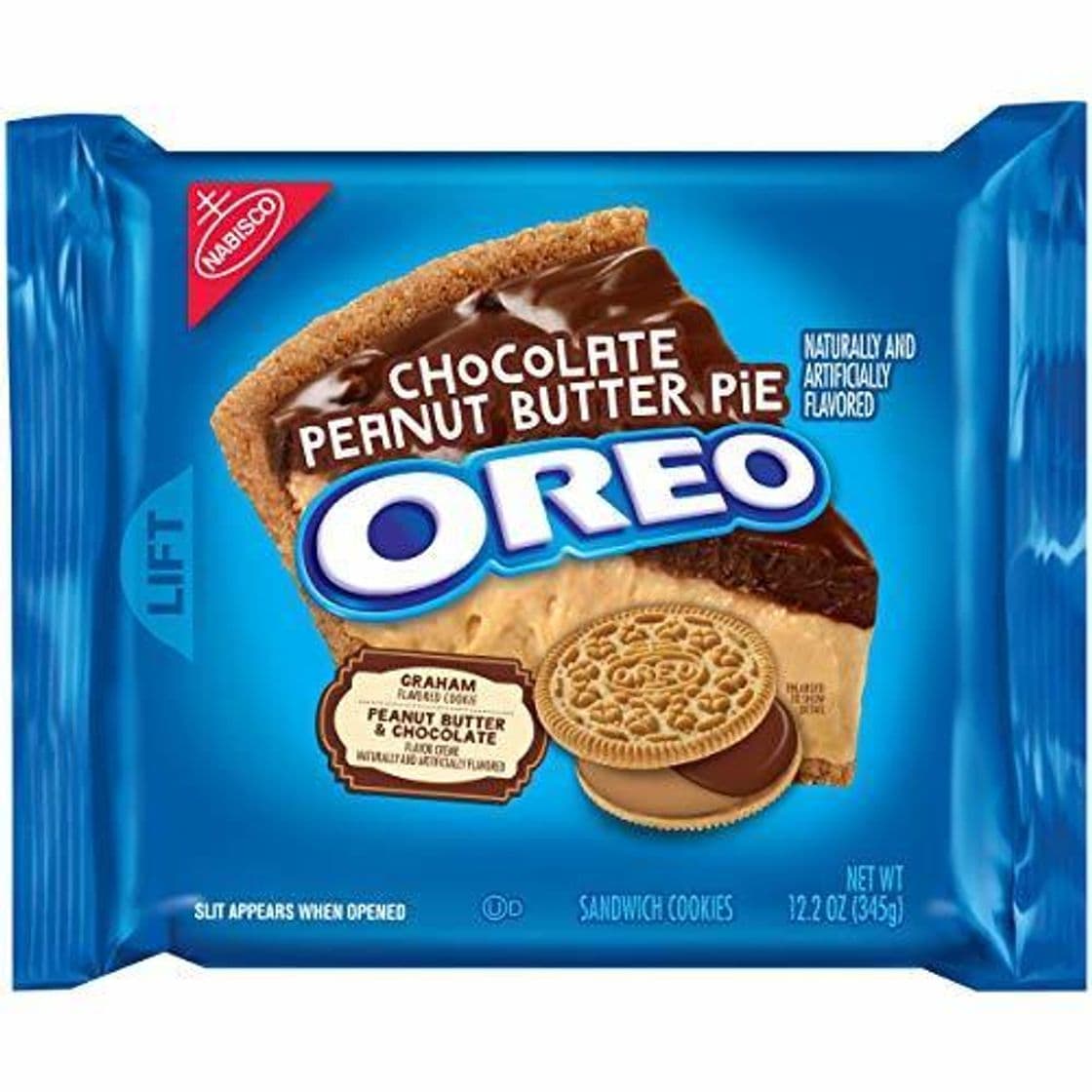 Producto Oreo Chocolate Peanut Butter Pie Sandwich Cookies, 12.2oz