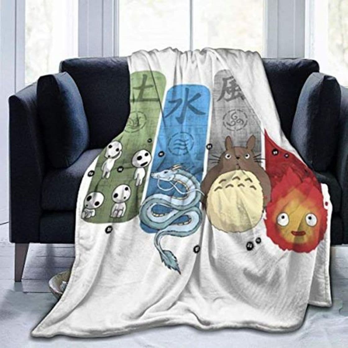 Product Studio Ghibli Elemental Charms Fleece Flannel Throw Blanket Manta de Cama Ligera