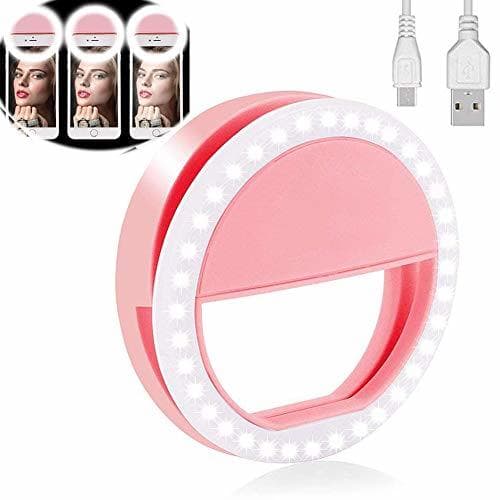 Producto Yojoloin Selfie Ring Light para Cualquier teléfono Celular [Recargable] [4 Modo 36