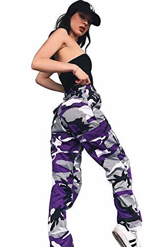 Moda Pantalon Camuflaje Mujer Tallas Grandes Retro Boyfriend Pantalone Chandal Cargo Baggy Hip