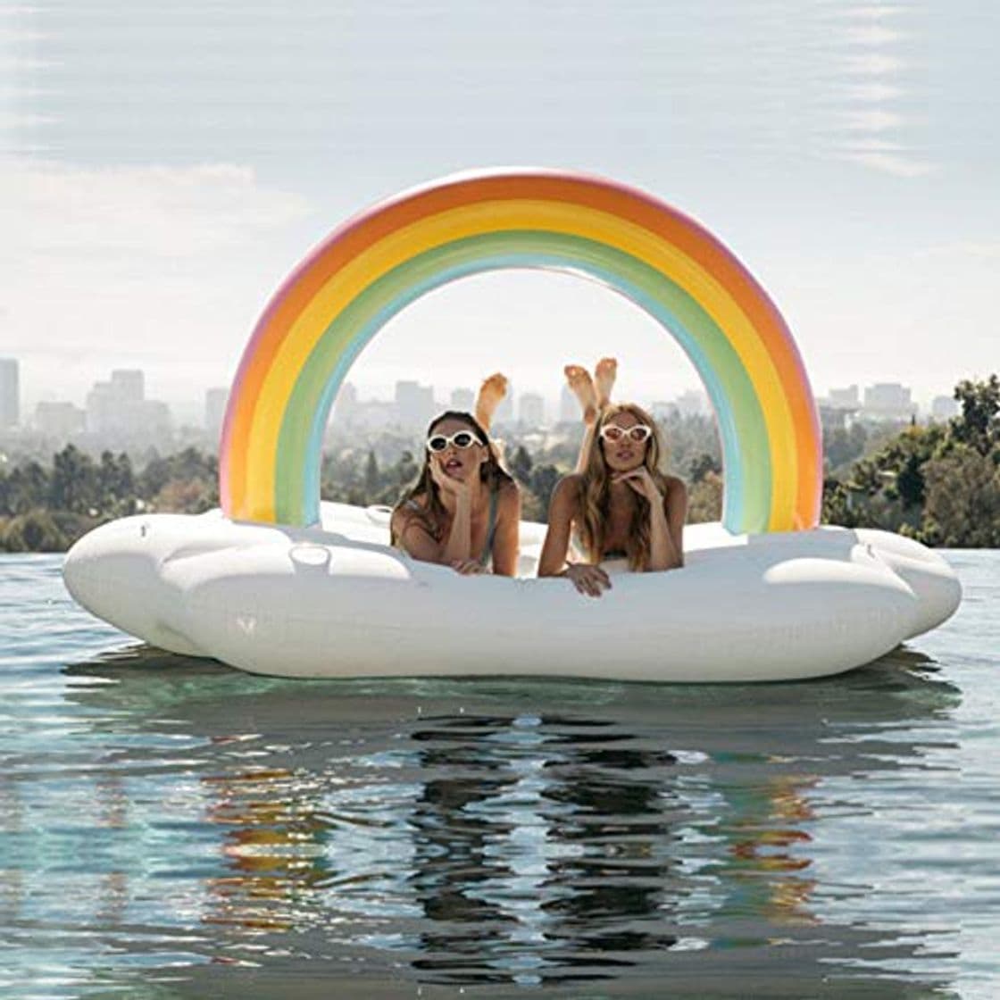 Product LIANG Inflable Flotador - Nubes Gigantes del Arcoiris Juguete Inflable de Fiesta