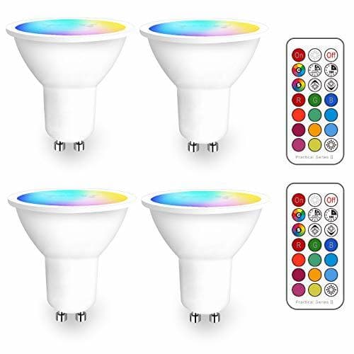 Elemento de la categoría hogar iLC Bombilla LED Foco GU10 Colores RGBW Bombillas spot Cambio de Color