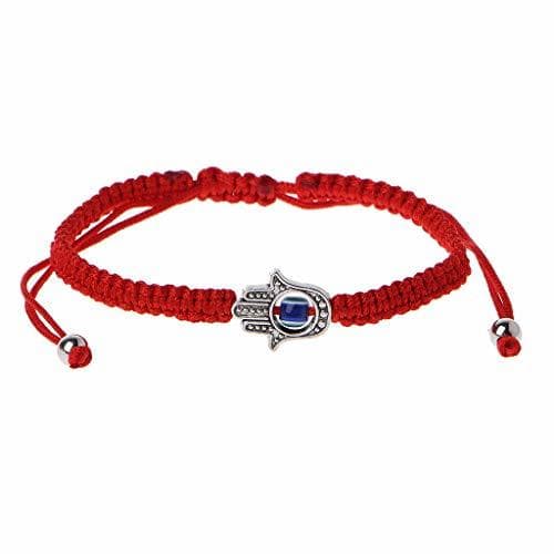 Elemento de la categoría hogar Cuigu de Pulseras de Cadena de Hamsa de la Suerte Rojo de