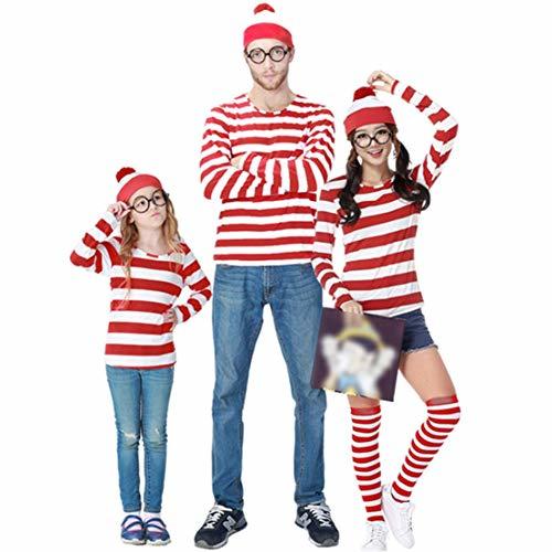 Fashion wetry Disfraz de Wally para Hombre Mujer Niños Trajes de Carnaval Familiar