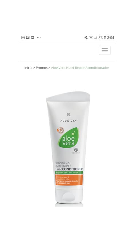 Product Acondicionador Aloe Vera LR