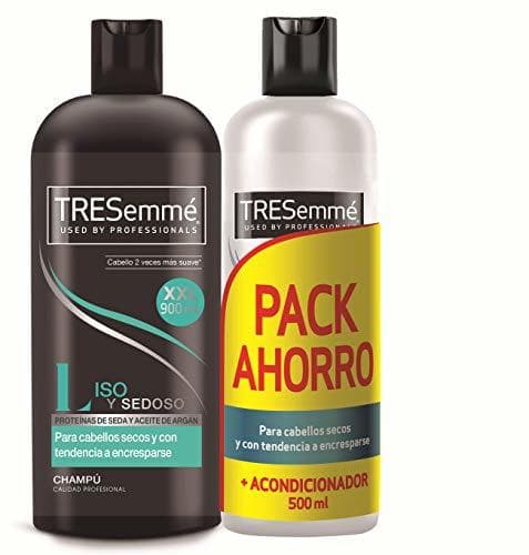 Product TRESemmé Pack con Champú Liso y Sedoso con Acondicionador - 2 Paquetes