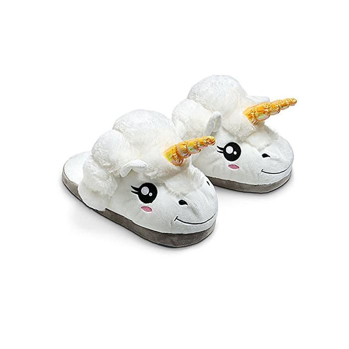 Product Kenmont Zapatillas de Estar por casa Zapatos Peluche de Felpa Unicornio para