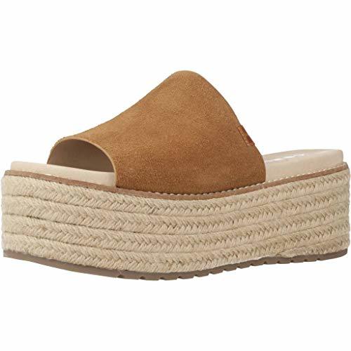 Fashion COOLWAY NEWBOR, Sandalias con Plataforma para Mujer, Marrón