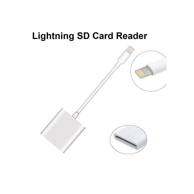 Electrónica Apple Adaptador de conector Lightning a lector de tarjetas SD