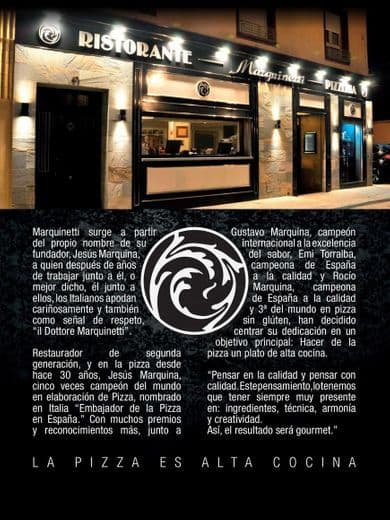 Restaurants Marquinetti: La Pizza es Alta Cocina