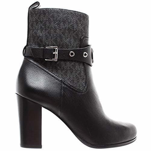 Place MICHAEL KORS Zapatos Mujeres Botas Heather Bootie Leather 40F8HAHE6L Black New