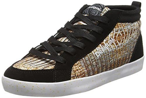 Place Desigual Shoes_Classic Mid G, Zapatillas Deportivas para Interior para Mujer, Dorado