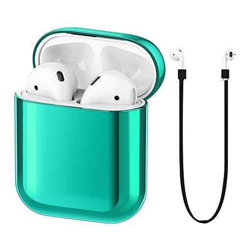 Electronic FRTMA Compatible with Apple Airpods Case PC Protective Cover & Anti-Lost Lanyard