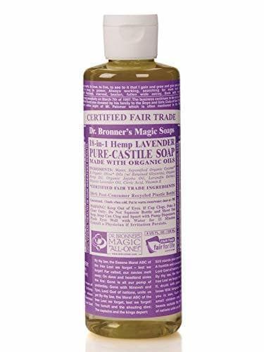 Belleza Dr. Bronner's Jabón líquido puro de lavanda orgánica