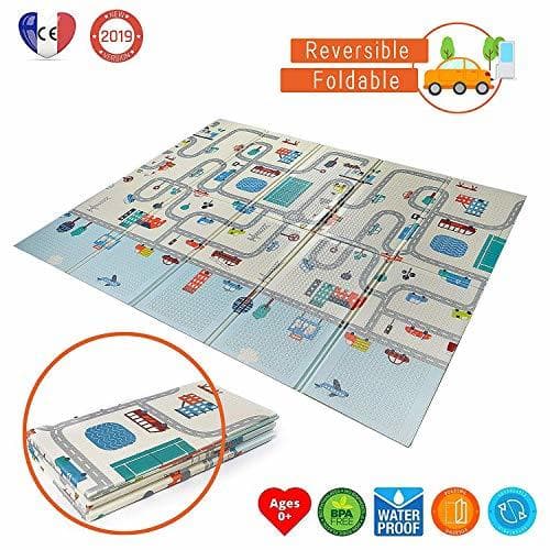 Product Babify Alfombra de Juegos Reversible XL/Colchoneta Infantil Plegable